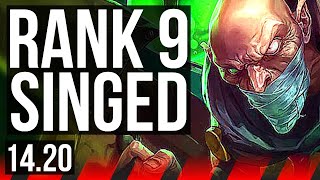 SINGED vs DR MUNDO TOP  Rank 9 Singed  EUW Diamond  1420 [upl. by Gnet]