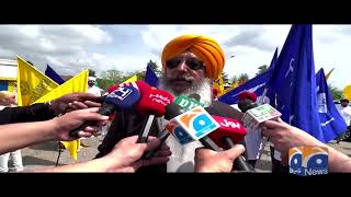 Thousands of Sikhs march on occasion of quotBaisakhiquot  Brescia Italy [upl. by Nidia]