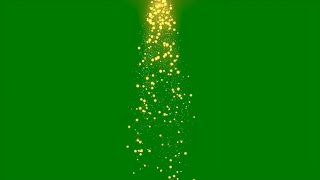 Light particles effect green screen background  Particles glitter lights green screen background [upl. by Yee]