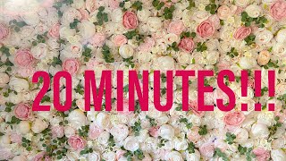 20 Minute Flower Wall DIY Huge [upl. by Anilemrac356]