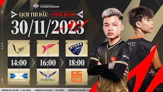 VGM vs DCG l TLN vs FW l BHD vs GGL  VÒNG BẢNG AIC 2023  NGÀY 3011 [upl. by Ayekan]