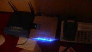 Linksys WRTP54G WirelessG Vonage review [upl. by Ihab]