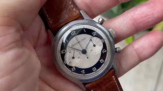 FOR SALE  Excelsior Park Vintage Bullseye Chronograph  wwwchronoscopech [upl. by Naneik528]