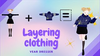 Layering clothing with Vroid models [upl. by Rambort]