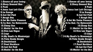 BEST SONGS OF ZZ TOP  ZZ TOP GREATEST HITS PLAYLIST 💚💛❤️🙏✊✌️bluesrock zztop music classicrock [upl. by Anahgem]