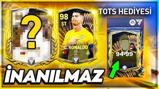 98 TOTS RONALDO GELDİ  İMKANSIZ ŞANS İLK PAKETTEN İKON ÇIKTI  EADEN BEDAVA TOTS PAKETİ FC Mobile [upl. by Rabbi481]