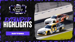 NASCAR Official Extended Highlights  NASCAR Xfinity Series from Daytona International Speedway [upl. by Wappes]