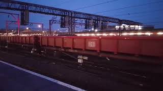 6K39 Colas Rail Freight class 56 094 departing Crewe UDL with DB ballast wagons to Crewe based hall [upl. by Haney]