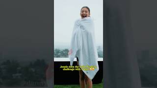 Jennie does the Cold Plunging challenge with Vogue jennie blackpink [upl. by Minetta]