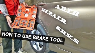 HOW TO USE BRAKE CALIPER PISTON TOOL [upl. by Annij]