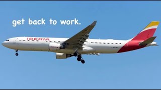 Infinite Flight Live Iberia A330300 Boston  Madrid [upl. by Kama]