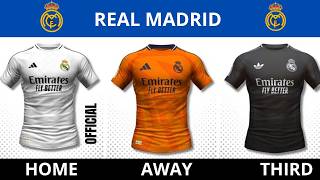 Unveiling the 202425 Football Kits Real Madrid fc Barcelone Arsenal  Liverpool amp More [upl. by Attenra]