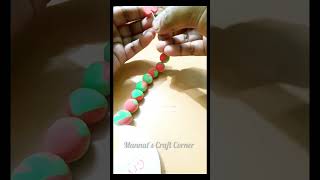 Clay bracelet for baby girl 😊 craft art clay shorts shortvideo short youtubeshorts youtube [upl. by Ijok]