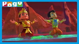 Do Ka Dum 👊 Aag aur Paani Ki Yaari 🤗 Little Singham and Chhota Bheem  Action  PogoChannel [upl. by Wein52]