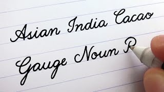 Cursive Writing  Words A to Z  For Beginners [upl. by Itteb]