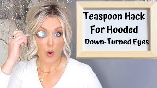 MUST SEE  Hooded Eyes Teaspoon Hack [upl. by Lower588]