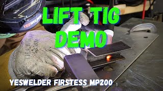 Lift TIG Welding  YesWelder FIRSTESS™ MP200 5in1 Welder amp Cutter [upl. by Wimsatt]