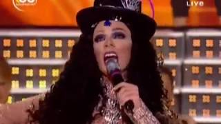 Bassem Feghali Star Academy 8 باسم فغالي Arab Lebanese drag queen doing Cher and Sabah impersonation [upl. by Anirahtak]