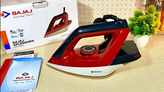 Dry Iron Review  BAJAJ SPLENDORA Dry Iron 🏵️ New Launch🏵️ Best Dry Iron for Home  Appliance [upl. by Saerdna2]