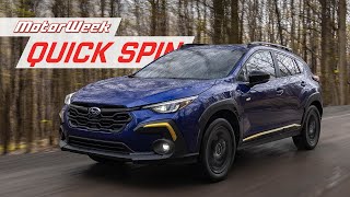 2024 Subaru Crosstrek 25L  MotorWeek Quick Spin [upl. by Aicemat924]