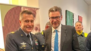 Giorgetti visita il contingente della Guardia di Finanza a Tripoli [upl. by Nageam]