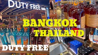 CHEAPEST ALCOHOL  BANGKOK  THAILAND DUTY FREE  BANGKOK THAILAND AIRPORT DETAILS [upl. by Bolger599]