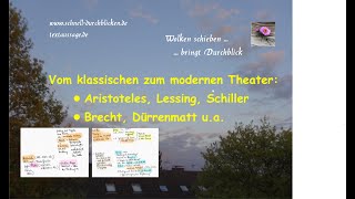 Vom klassischen zum modernen Theater Aristoteles Lessing Brecht Dürrenmatt ua [upl. by Roth]