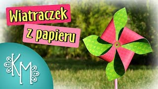 Wiatraczek z papieru dla dzieci [upl. by Adliwa]