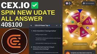 CEXIO Quiz Answers Today quotWhat is Leverage in Crypto Trading and How Does Leverage Workquotairdrop [upl. by Anomer234]