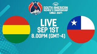 Bolivia v Chile  Full Basketball Game  FIBA South American Womens Championship 2024 [upl. by Nylodnewg]