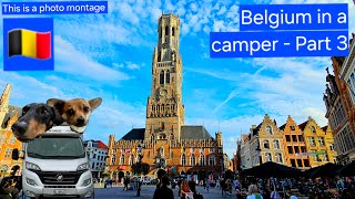 Belgium in a camper  Part 3 Brugge North Sea by Middelkerke and a distillery  Our Camper Trips [upl. by Kendell]