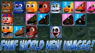 NEW FNaF World Images  All FNaF World Characters [upl. by Kwei]