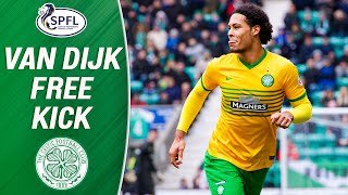 Virgil Van Dijk Scores Sensational FreeKick  SPFL [upl. by Akayas]