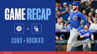 Cubs vs Rockies Game Highlights  91424 [upl. by Lezah183]