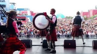 Masons Apron Moscow amp District Pipe Band FIFA Fan Fest 2018 [upl. by Annoirb383]