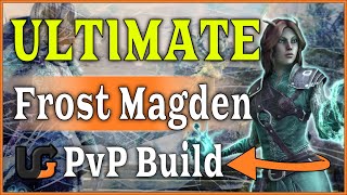 🥶THE BEST PVP MAGDEN BUILD 🥶 ESO magicka warden pvp build Gold Road [upl. by Clovis]