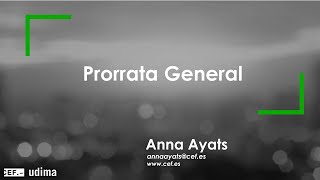 Prorrata general [upl. by Malva]