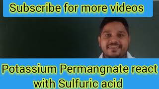 Potassium Permangnate react with Sulfuric acid LabExperimentKMno4 reactwith H2So4 labexperim [upl. by Froemming]