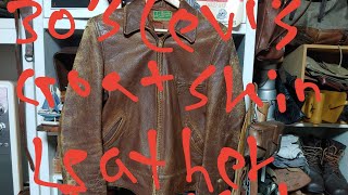 30s Levis Goatskin Leather JacketSuper Rare [upl. by Yblehs274]