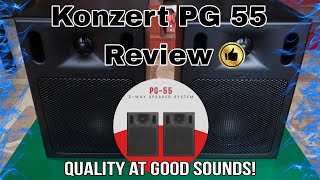 Konzert PG 55 Bookshelf Speaker Review High Quality Sounds [upl. by Assennej]