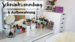 Schminksammlung amp Aufbewahrung I 2018 I 2019 I Frollein Tee [upl. by Ajit776]