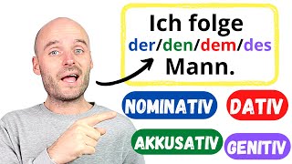 Nominativ Akkusativ Dativ Genitiv  ALLES in einem Video  Live Deutsch lernen [upl. by Koorb382]