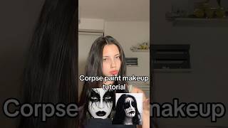 corpse paint🖤 makeup corpsepaint blackmetal halloween metal spookyseason makeuptutorial [upl. by Dniren]