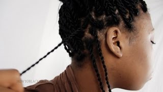 How To Create Salon Quality Rope Twists  Senegalese Twist Extensions Tutorial Part 3 [upl. by Nihcas]