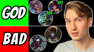 Wild Rift TIER LIST Patch 51b [upl. by Yauqram]