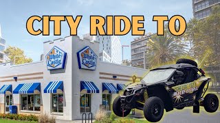 Driving My Street Legal SxS Can Am Maverick Through NYC to White Castle [upl. by Reba]