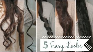 5 Easy CurlsWaves Using a Flat Iron  a Review [upl. by Huai232]