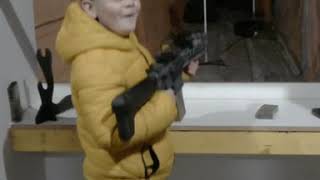 Connor Age 9 fastest STEEL ALIVE Hit em all KRYTAC TRIDENT CRB MK2 airsoft time [upl. by Kuebbing964]