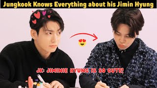 Jungkook knows Everything about his Precious Jimin Hyung 2024 [upl. by Walworth]