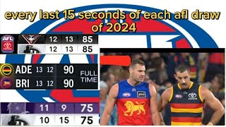 every last 15 seconds of each afl draw of 2024 [upl. by Yrkcaz652]